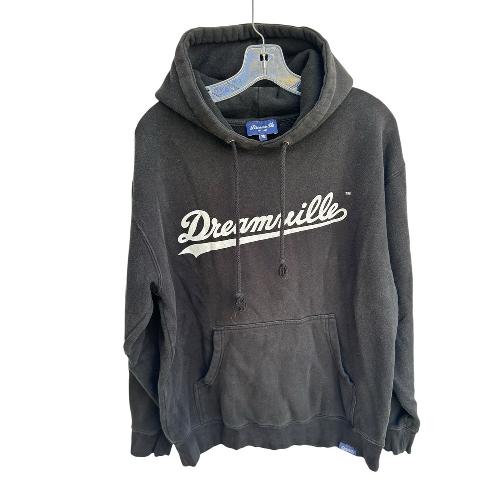 Dreamville J Cole Hip Hop Rap Group Spell Out Black Hoodie Mens Medium